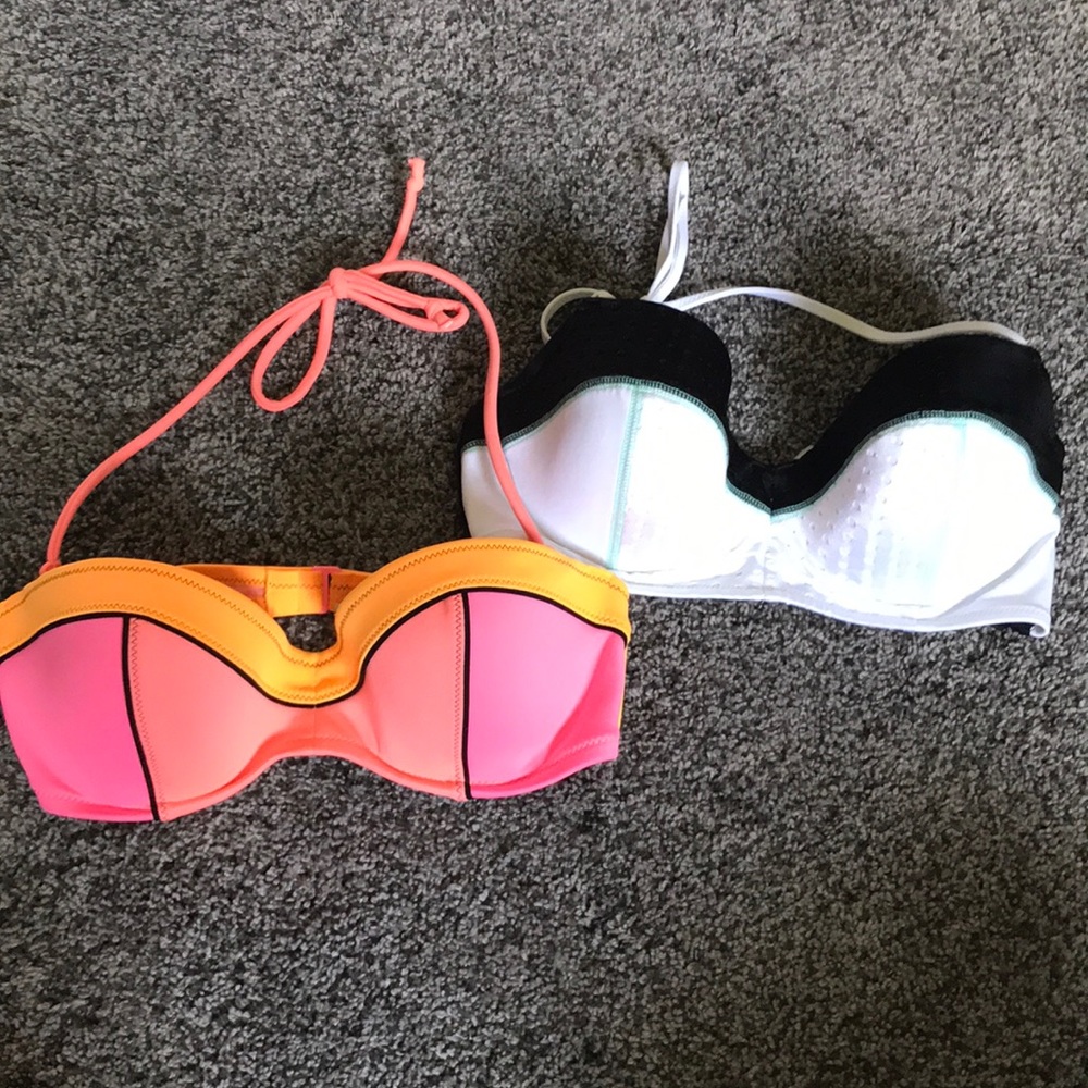 two victorias secret bathing suit tops